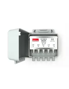 Mezclador 3 vías vhf+2uhf 2 salidas ce